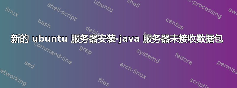 新的 ubuntu 服务器安装-java 服务器未接收数据包