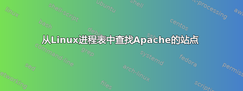 从Linux进程表中查找Apache的站点