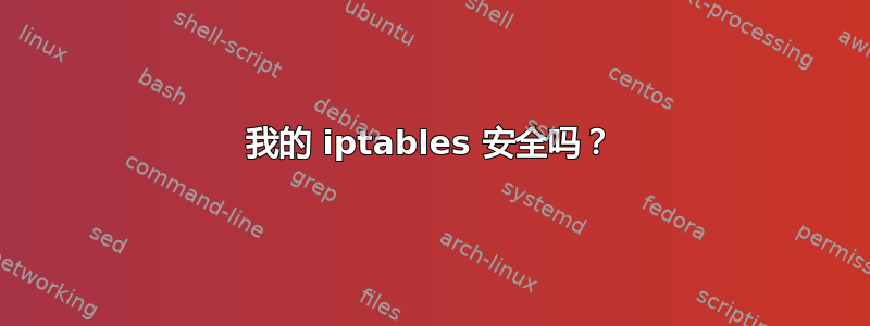 我的 iptables 安全吗？