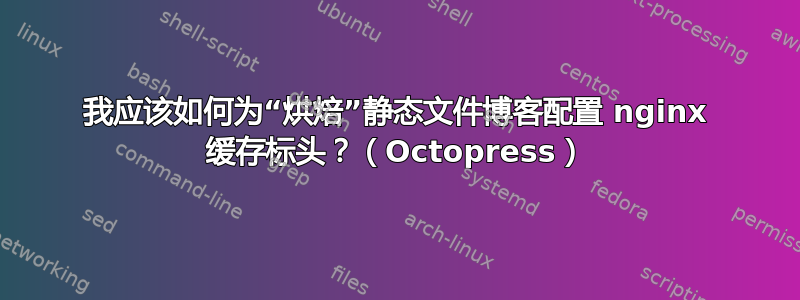 我应该如何为“烘焙”静态文件博客配置 nginx 缓存标头？（Octopress）