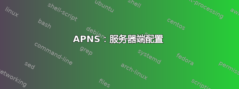 APNS：服务器端配置