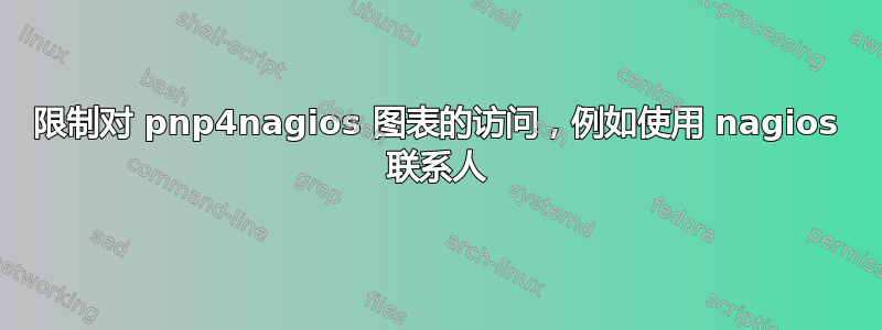 限制对 pnp4nagios 图表的访问，例如使用 nagios 联系人