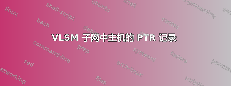 VLSM 子网中主机的 PTR 记录