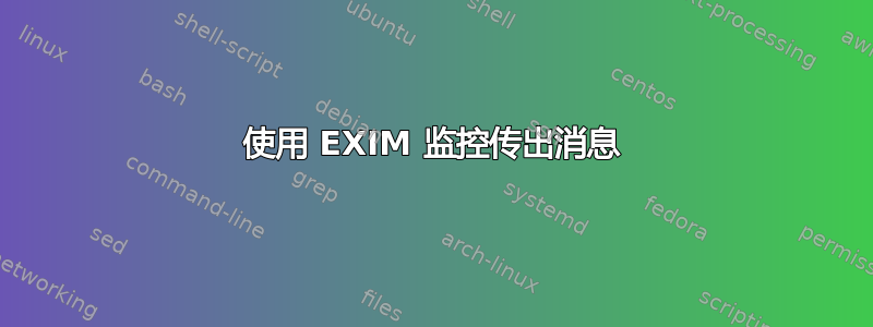 使用 EXIM 监控传出消息