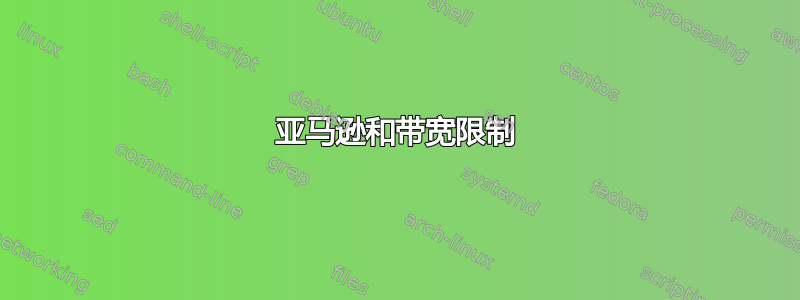 亚马逊和带宽限制