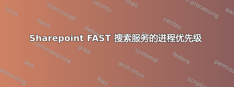 Sharepoint FAST 搜索服务的进程优先级