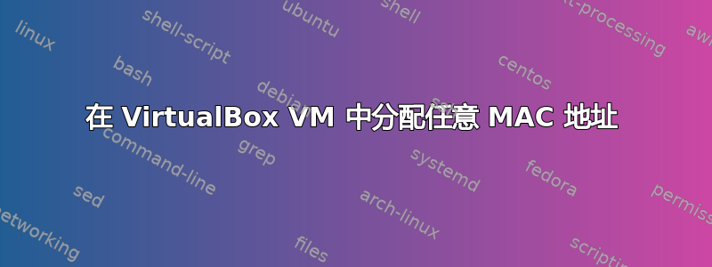 在 VirtualBox VM 中分配任意 MAC 地址