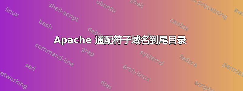 Apache 通配符子域名到尾目录