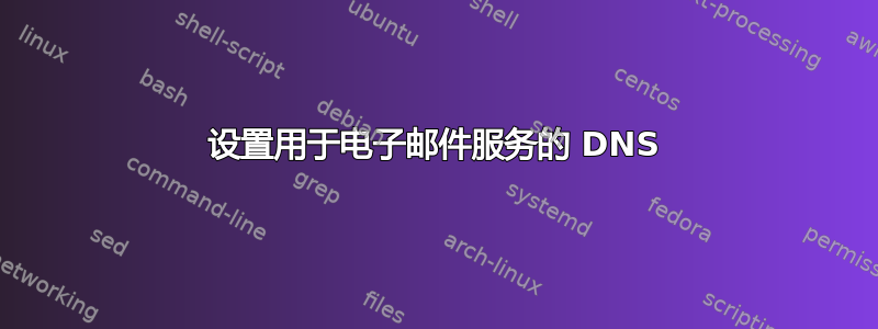 设置用于电子邮件服务的 DNS