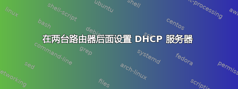 在两台路由器后面设置 DHCP 服务器