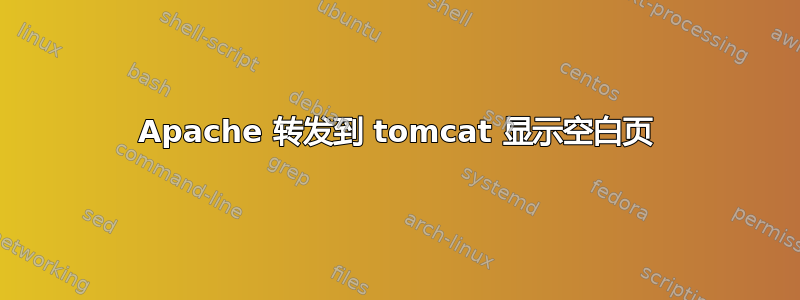 Apache 转发到 tomcat 显示空白页