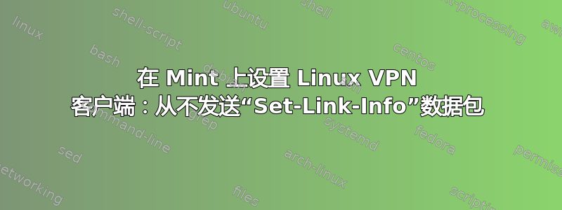 在 Mint 上设置 Linux VPN 客户端：从不发送“Set-Link-Info”数据包