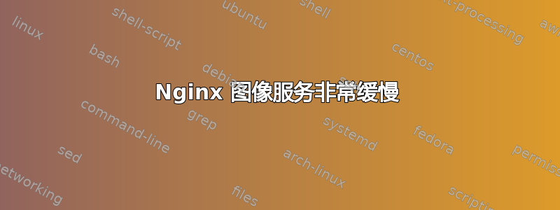 Nginx 图像服务非常缓慢