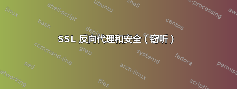 SSL 反向代理和安全（窃听）