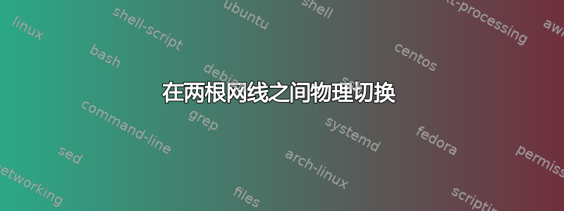 在两根网线之间物理切换