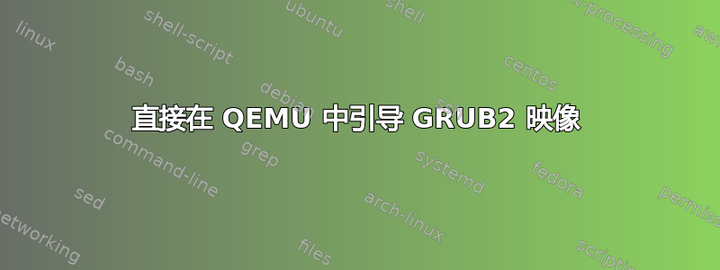 直接在 QEMU 中引导 GRUB2 映像