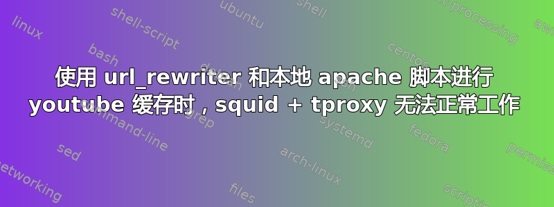 使用 url_rewriter 和本地 apache 脚本进行 youtube 缓存时，squid + tproxy 无法正常工作