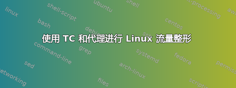 使用 TC 和代理进行 Linux 流量整形