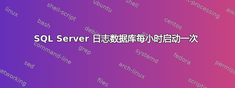 SQL Server 日志数据库每小时启动一次