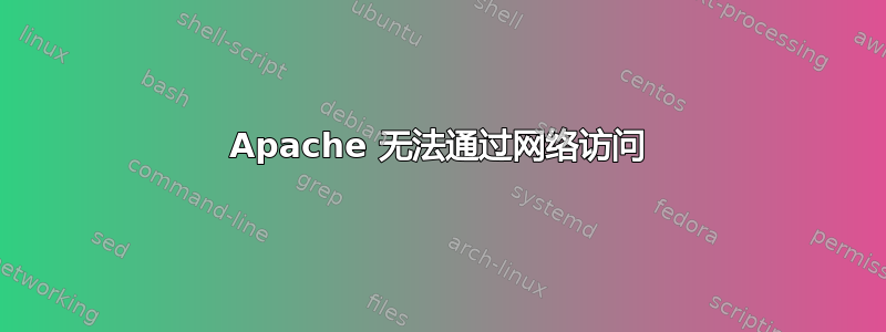 Apache 无法通过网络访问