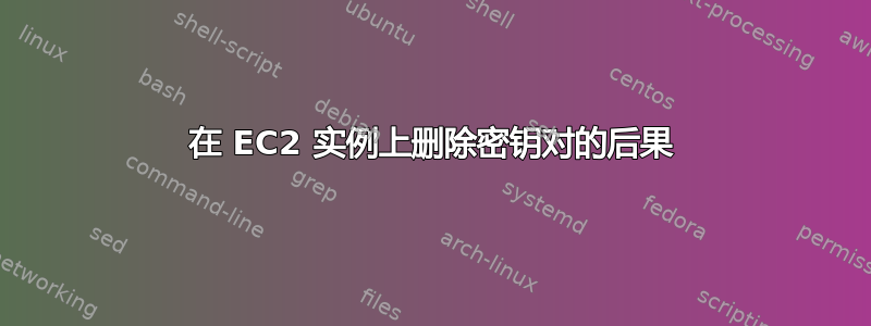 在 EC2 实例上删除密钥对的后果