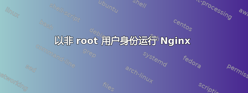 以非 root 用户身份运行 Nginx