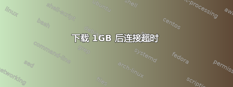 下载 1GB 后连接超时