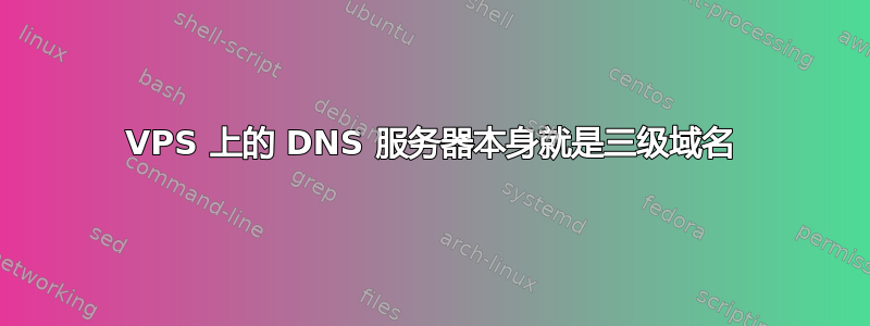 VPS 上的 DNS 服务器本身就是三级域名