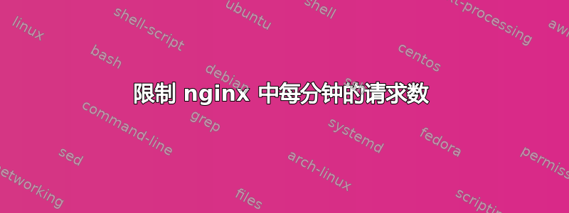 限制 nginx 中每分钟的请求数