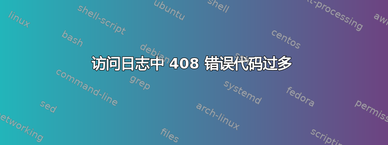 访问日志中 408 错误代码过多