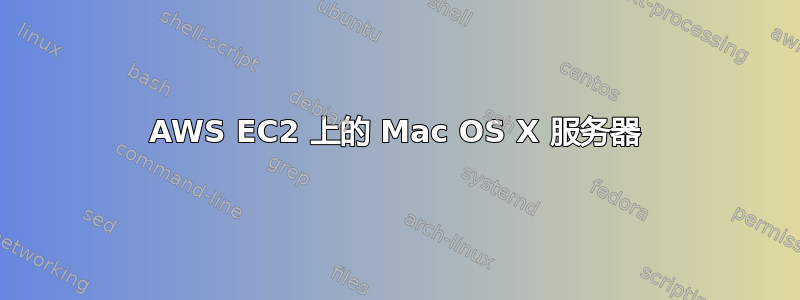 AWS EC2 上的 Mac OS X 服务器