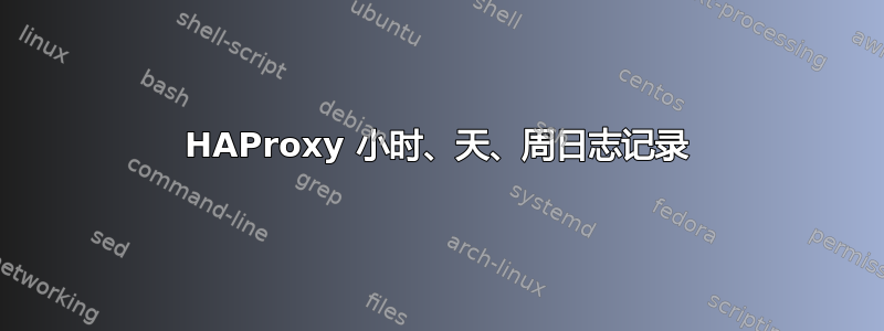 HAProxy 小时、天、周日志记录