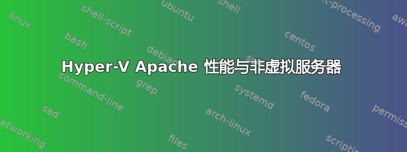 Hyper-V Apache 性能与非虚拟服务器