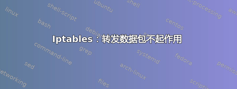 Iptables：转发数据包不起作用