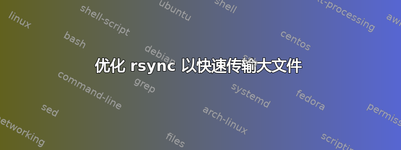 优化 rsync 以快速传输大文件