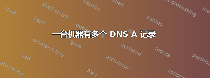 一台机器有多个 DNS A 记录