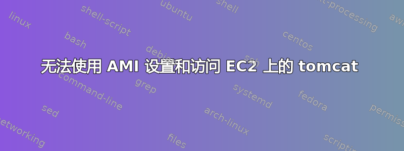 无法使用 AMI 设置和访问 EC2 上的 tomcat