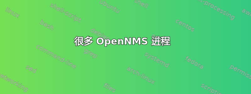 很多 OpenNMS 进程 