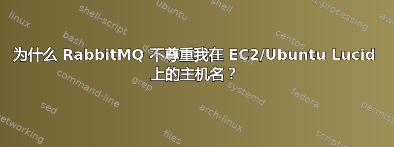 为什么 RabbitMQ 不尊重我在 EC2/Ubuntu Lucid 上的主机名？