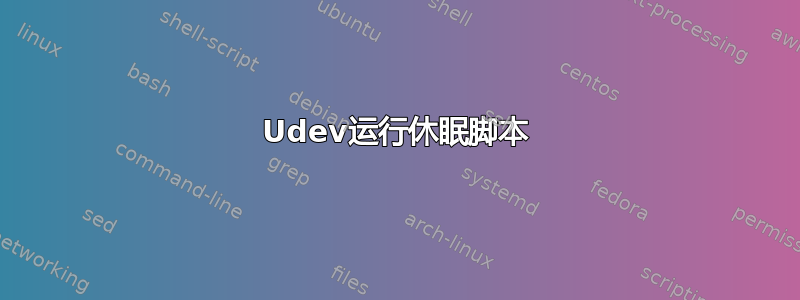 Udev运行休眠脚本