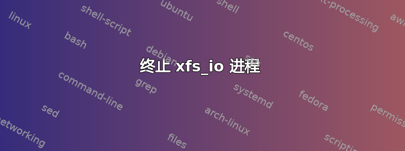 终止 xfs_io 进程