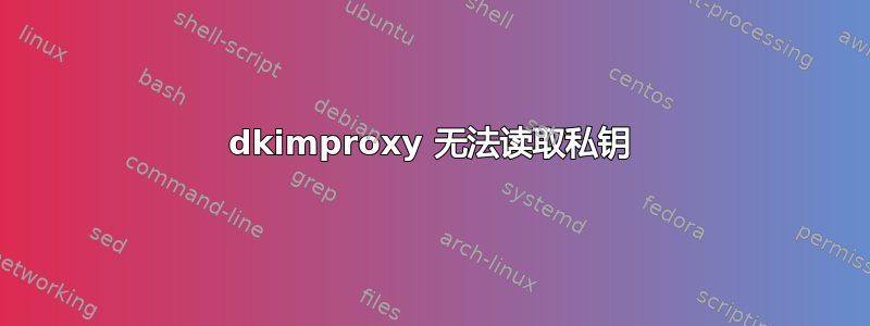 dkimproxy 无法读取私钥