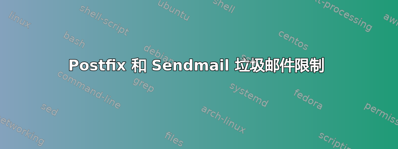 Postfix 和 Sendmail 垃圾邮件限制