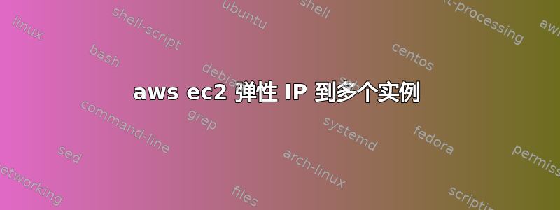 aws ec2 弹性 IP 到多个实例