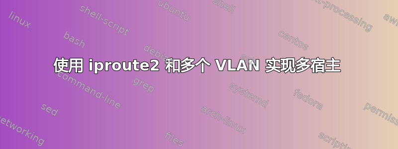 使用 iproute2 和多个 VLAN 实现多宿主