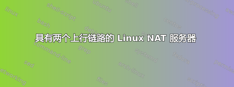 具有两个上行链路的 Linux NAT 服务器