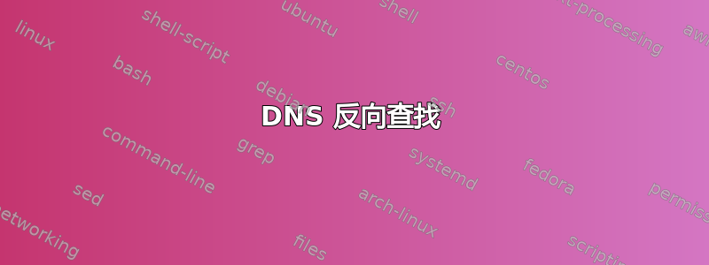 DNS 反向查找