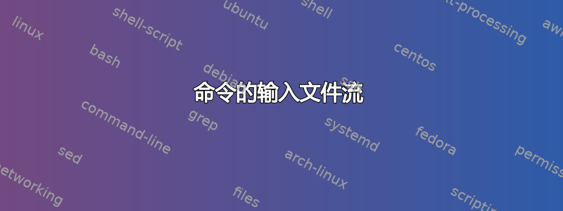 命令的输入文件流