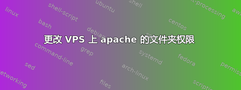 更改 VPS 上 apache 的文件夹权限