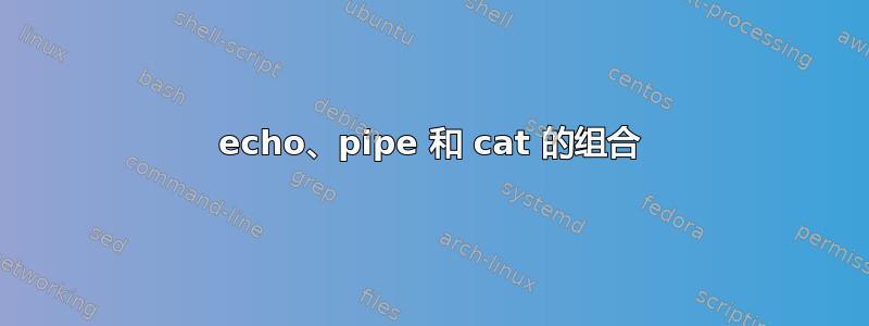 echo、pipe 和 cat 的组合